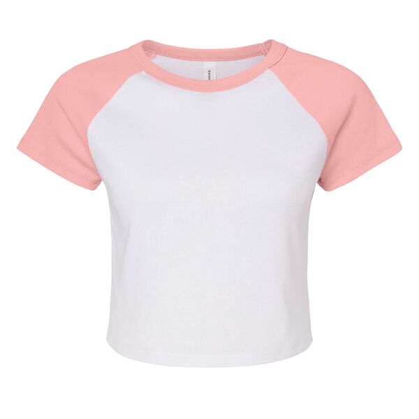 Women's Micro Rib Raglan Baby Tee Thumbnail