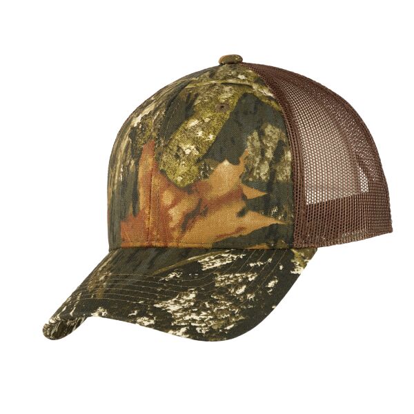 Structured Camouflage Mesh Back Cap Thumbnail