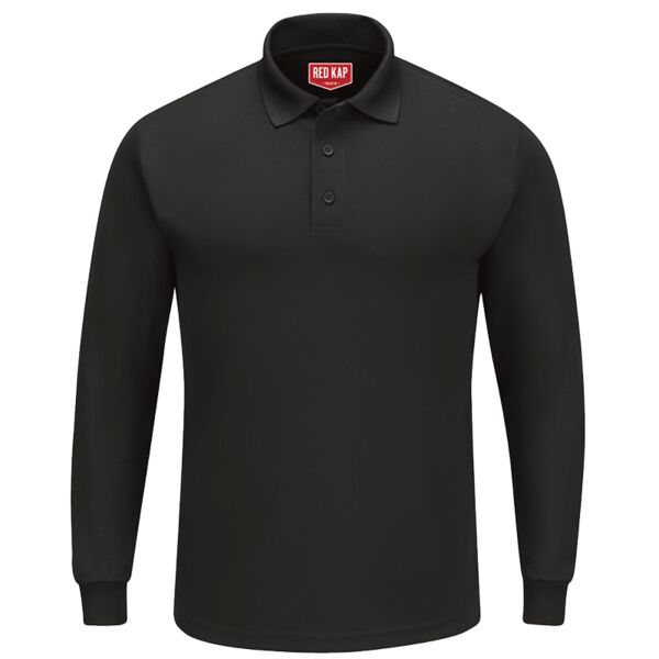 Men's Long Sleeve Performance Knit Polo Thumbnail