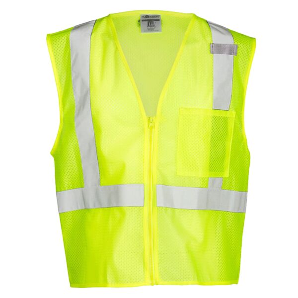 Unisex Single Pocket Zipper Mesh Vest Thumbnail
