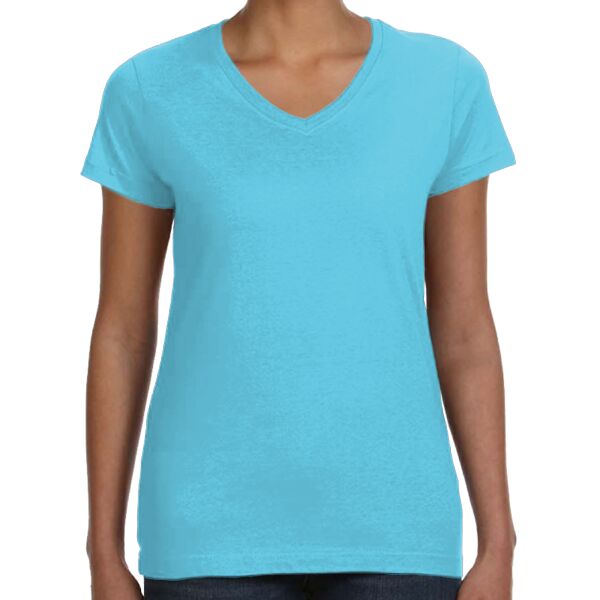 Women's Fine Jersey V-Neck Tee Thumbnail
