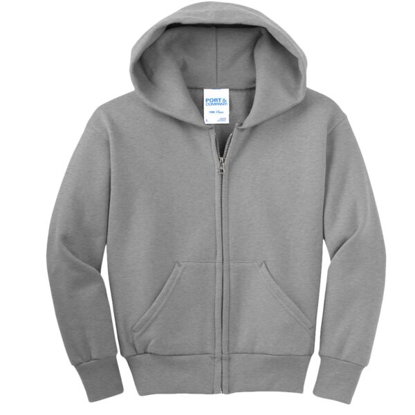 Youth Core Fleece Full Zip Hooded Sweatshirt Thumbnail